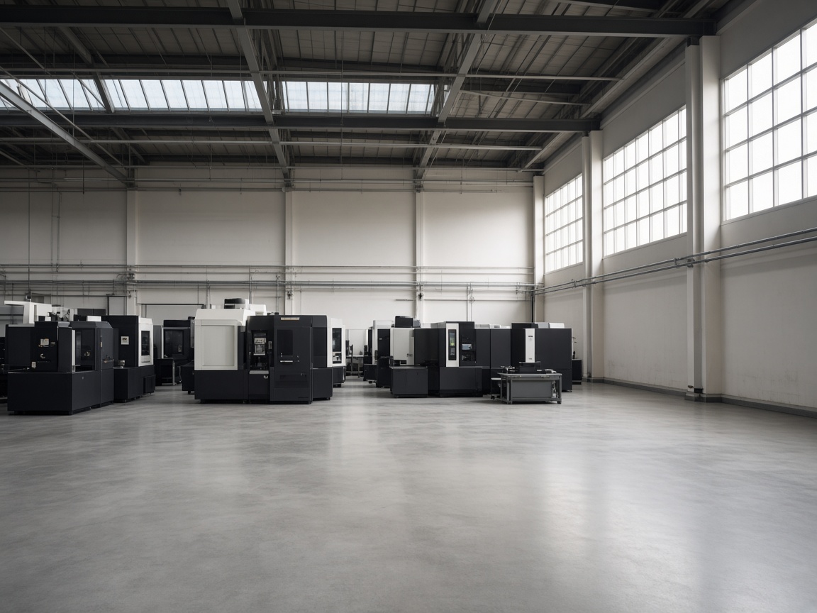 Ruhige Industriehalle als Sinnbild unternehmerischer Substanz